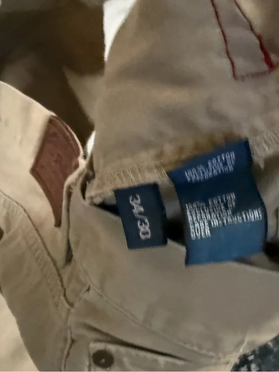 Lot Of 3 Ralph Lauren Polo Men’s 33x30 Khaki, Tan Casual Pants Slacks - Picture 4 of 11